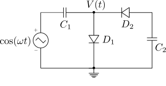 voltage_clamper_peak_detector_circuit
